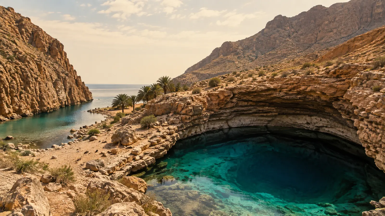 Wadi Shab en Bimmah Sinkhole