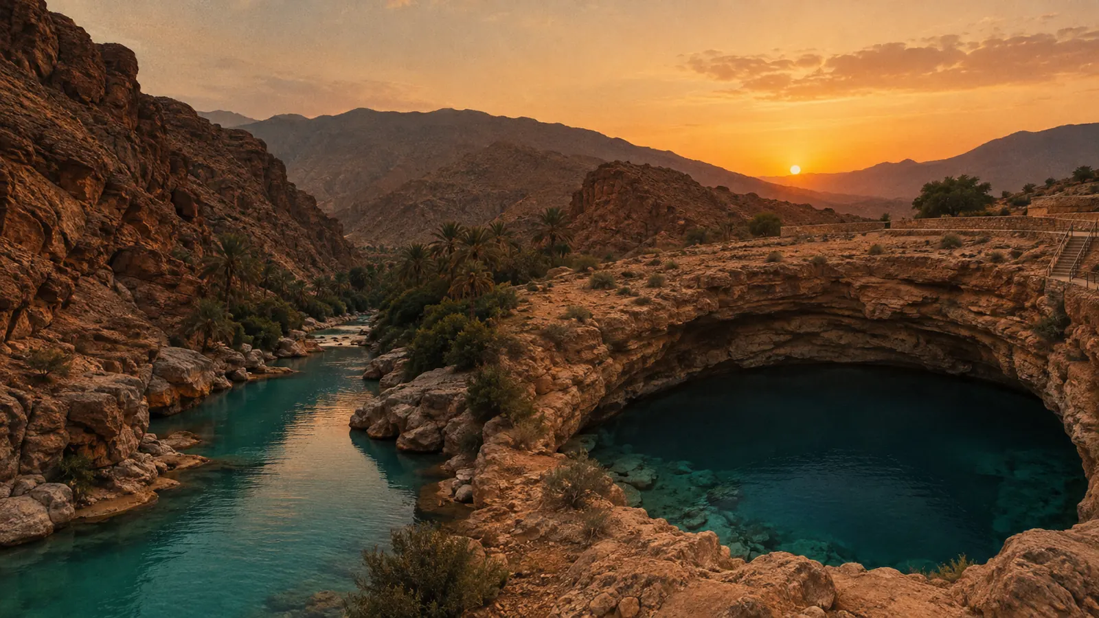 Wadi Shab en Bimmah Sinkhole